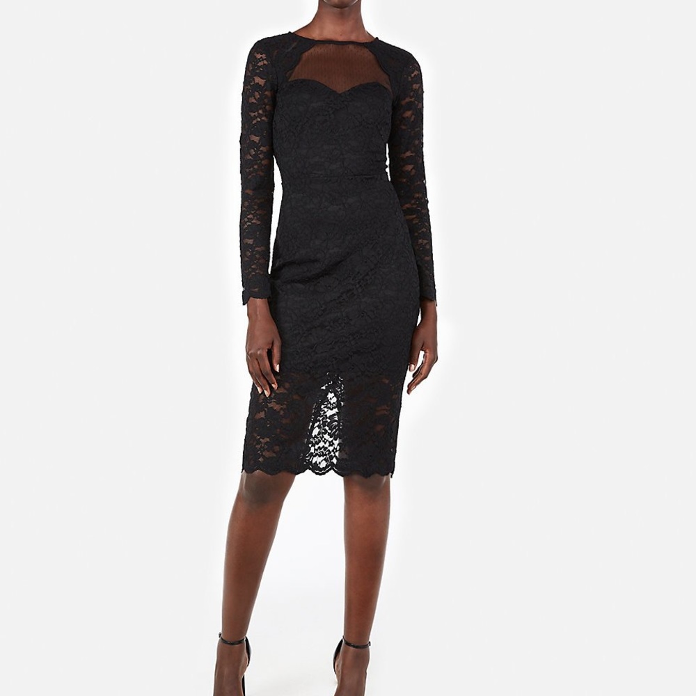 Express Lace Sheath Dress